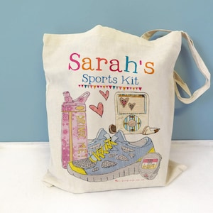 Personalized Sports Bag: Canvas Gym Tote Bag