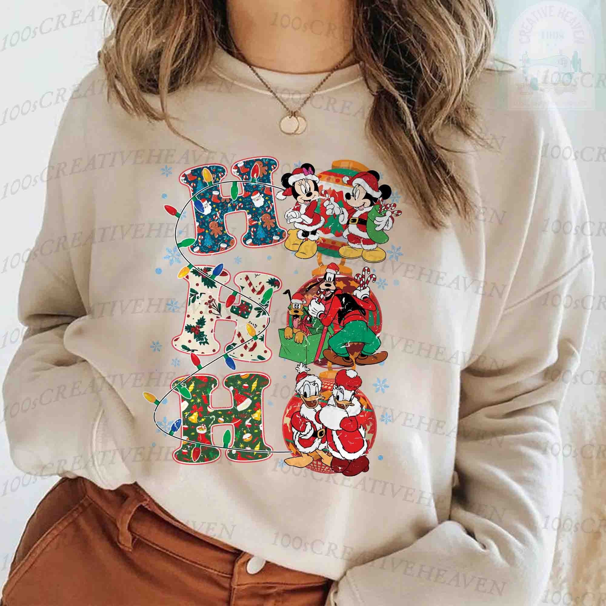 Discover Ho Ho Ho Disney Christmas Tshirt, Couple Christmas Sweatshirt