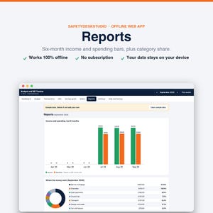 Budget App | Offline Monthly Budget Planner and Bill Tracker for UK Households | Works in Any Browser, No Subscription image 7