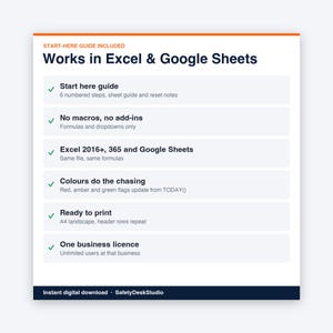 Modello per la lista dei difetti / Strumento di monitoraggio dei difetti di costruzione, lista di controllo finale e checklist di consegna / Modello per Excel e Fogli Google immagine 8
