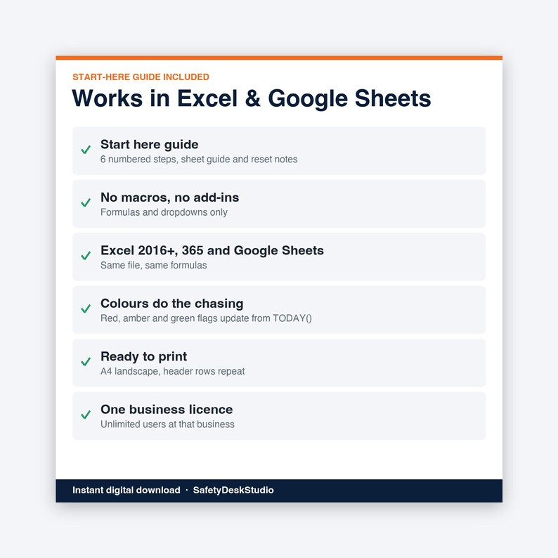 Modello per la lista dei difetti / Strumento di monitoraggio dei difetti di costruzione, lista di controllo finale e checklist di consegna / Modello per Excel e Fogli Google immagine 8