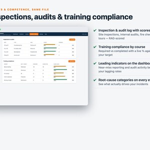 HSE Dashboard | Safety Performance Tracker Offline Web App | Incident Log, Auto TRIR & Injury Rates, Charts, Monthly Report | ISO 45001 image 6