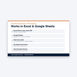 Document Control Register Excel Template | ISO 9001 Review Tracker & Dashboard, Google Sheets image 8