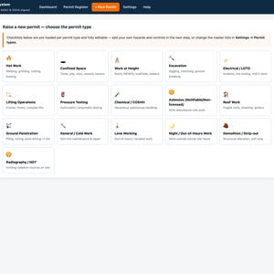 Permit to Work System | Offline Web App, 16 Permit Types, Approvals, Gas Tests & Expiry Tracker | ISO 45001 OSHA Aligned | Fully Editable image 10