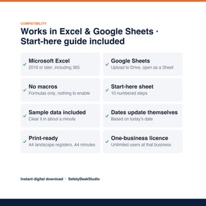Meeting Minutes Template, Action Item Tracker and Decision Log | Meeting Notes Spreadsheet | Excel & Google Sheets Template image 8