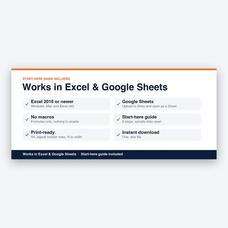 Inventory Spreadsheet | Stock Tracker with Reorder List and Stock Take Sheet | Small Business Inventory | Excel & Google Sheets Template image 8
