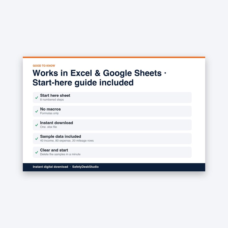 Small Business Bookkeeping Spreadsheet UK | Self Employed Income and Expense Tracker, VAT and Mileage | Excel & Google Sheets Template image 8
