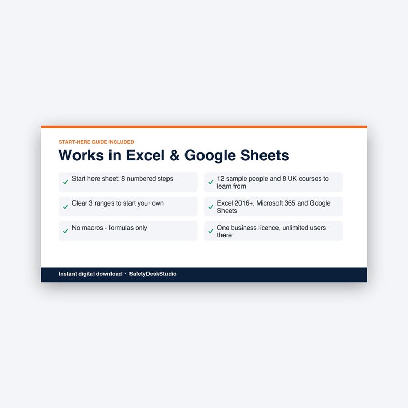Training Matrix Excel Template | Employee Training Tracker, Staff Training Log, Skills Matrix | Excel and Google Sheets Template image 8