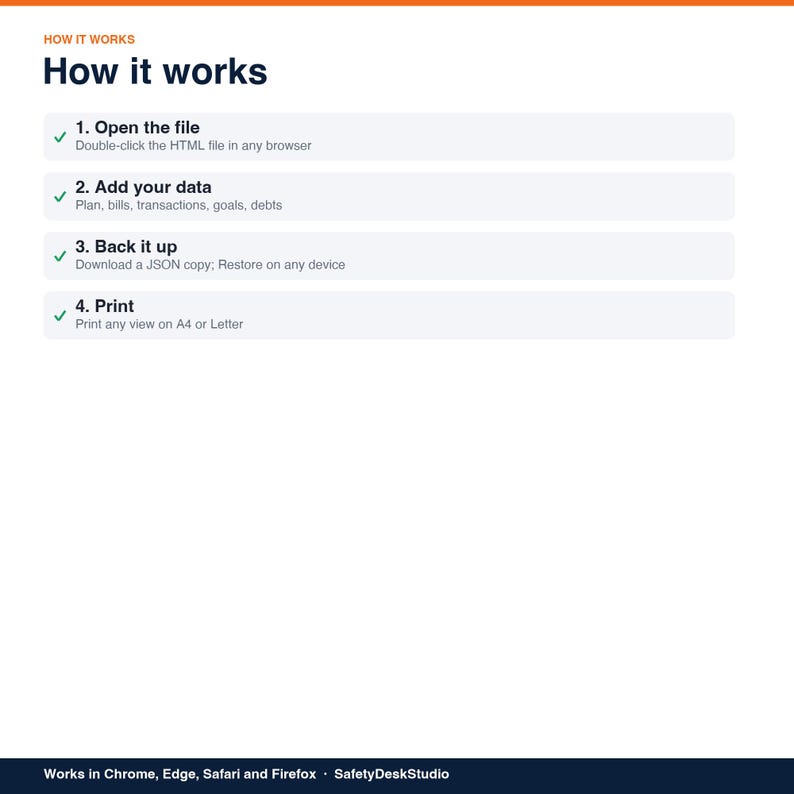 Budget App | Offline Monthly Budget Planner and Bill Tracker for UK Households | Works in Any Browser, No Subscription image 8