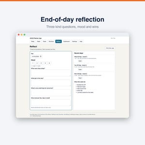 ADHD Planner App | Offline Daily Planner and Focus Timer for Adults | Works in Any Browser, No Subscription image 7