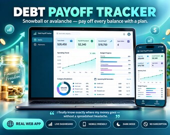 Aplicación web de Google Sheets para el seguimiento del pago de deudas / Panel de control de bola de nieve y avalancha / Planificador de pagos de préstamos