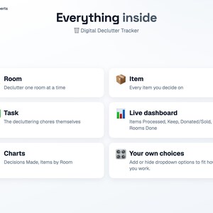 Digital Declutter Tracker — Google Sheets web app, image 7