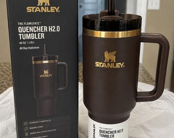 Limited Edition Stanley Chocolate Gold 40oz Quencher H2.0 Tumbler | NEW Factory Sealed