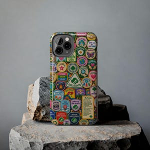 Girl Scout Badge Merit Patch Troop Leader Community Nostalgic Girly Feminine Teamwork Collage Phone Case | Magnetic Impact-Resistant Case image 6