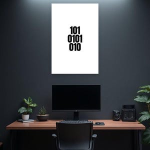 Binary Code 101 0101 010 Print zdjęcie 4