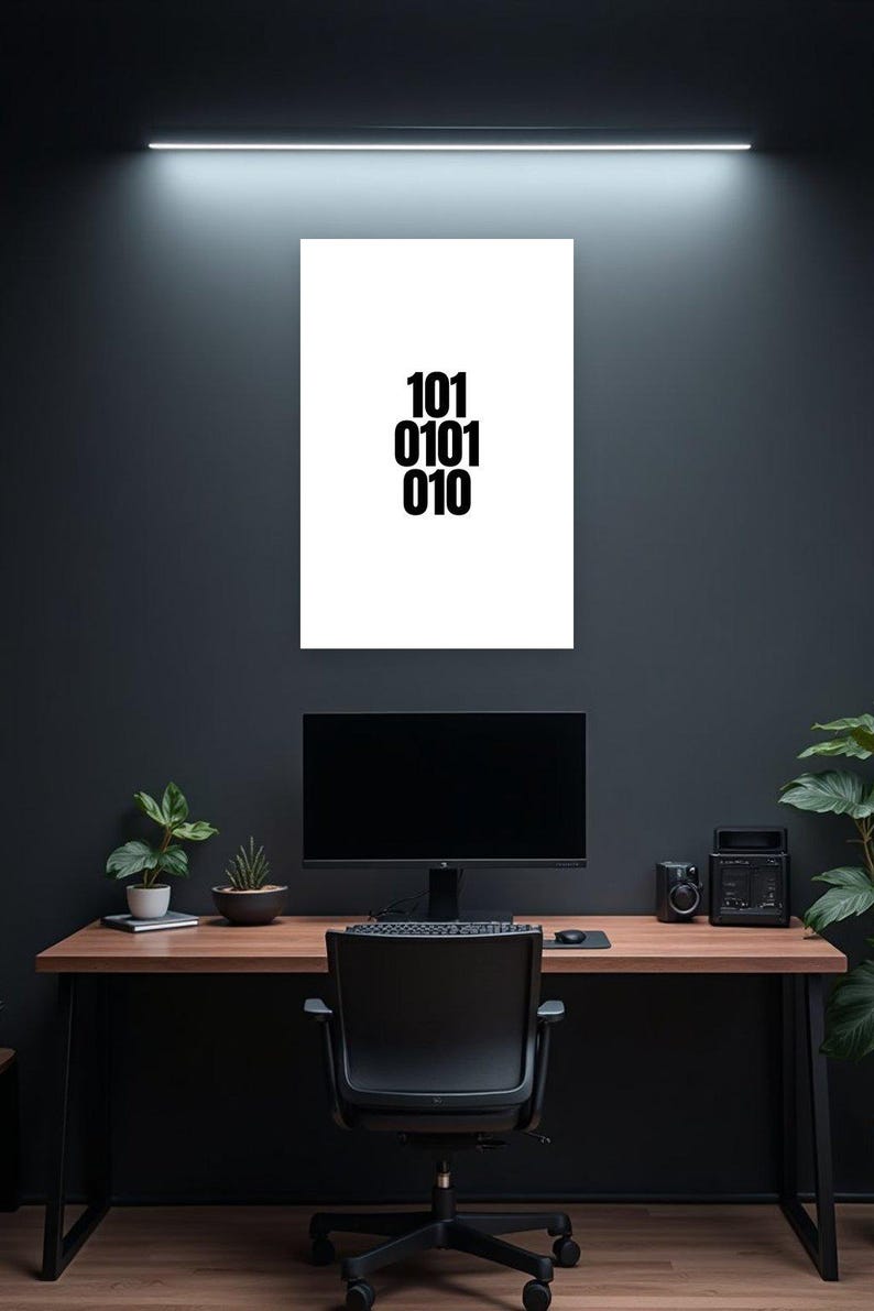Binary Code 101 0101 010 Print zdjęcie 4