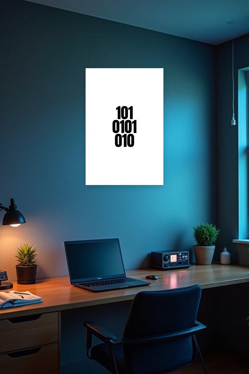 Binary Code 101 0101 010 Print zdjęcie 2
