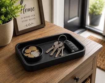 Valet Tray Organizer | Fack för nycklar, plånbok, klocka och EDC
