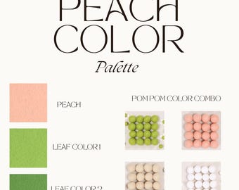 Custom Peach Garland - Reserved for Delaney