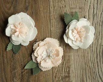 Floral Garland Attachments | Set of 3 Handmade Flowers