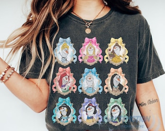 Watercolor Coquette Bows Olaf Custom Disney Princess Characters png, Belle Aurora Elsa Ariel png, Olaf Frozen svg, Magic Kingdom Girl Trip