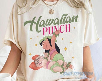 Hawaiiann Punch png, Hawaiiaan Punch Parody Lilo & Myrtle Cartoon png, Lilo And Stitch, Magic Kingdom, Disney Halloween, Digital download