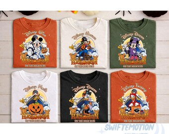 Bundle Mickey and Friends Halloween on the High Seas Family png, Disney Cruise Halloween 2026 Trip png, Disney Wish Dream Magic Wonder png