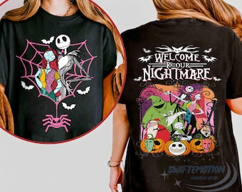 Nightmare Before Christmas Couple PNG, Halloween Disney Couples SVG, Jack Skellington and Sally Halloween night party, Jack Skellington gift