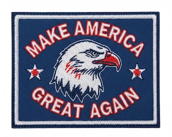 4 Inch Embroidered MAGA Patch | Patriotic American Eagle Design