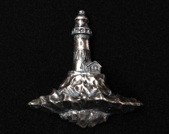 Lighthouse Pendant, Sterling Silver