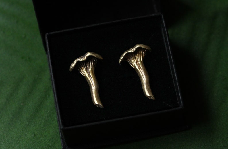 \u0421hanterelle Mushroom Earrings