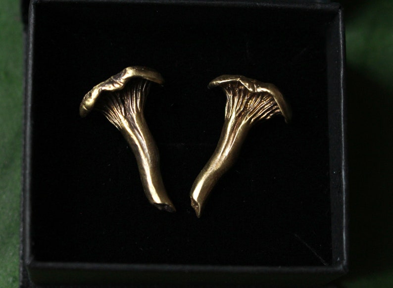 \u0421hanterelle Mushroom Earrings
