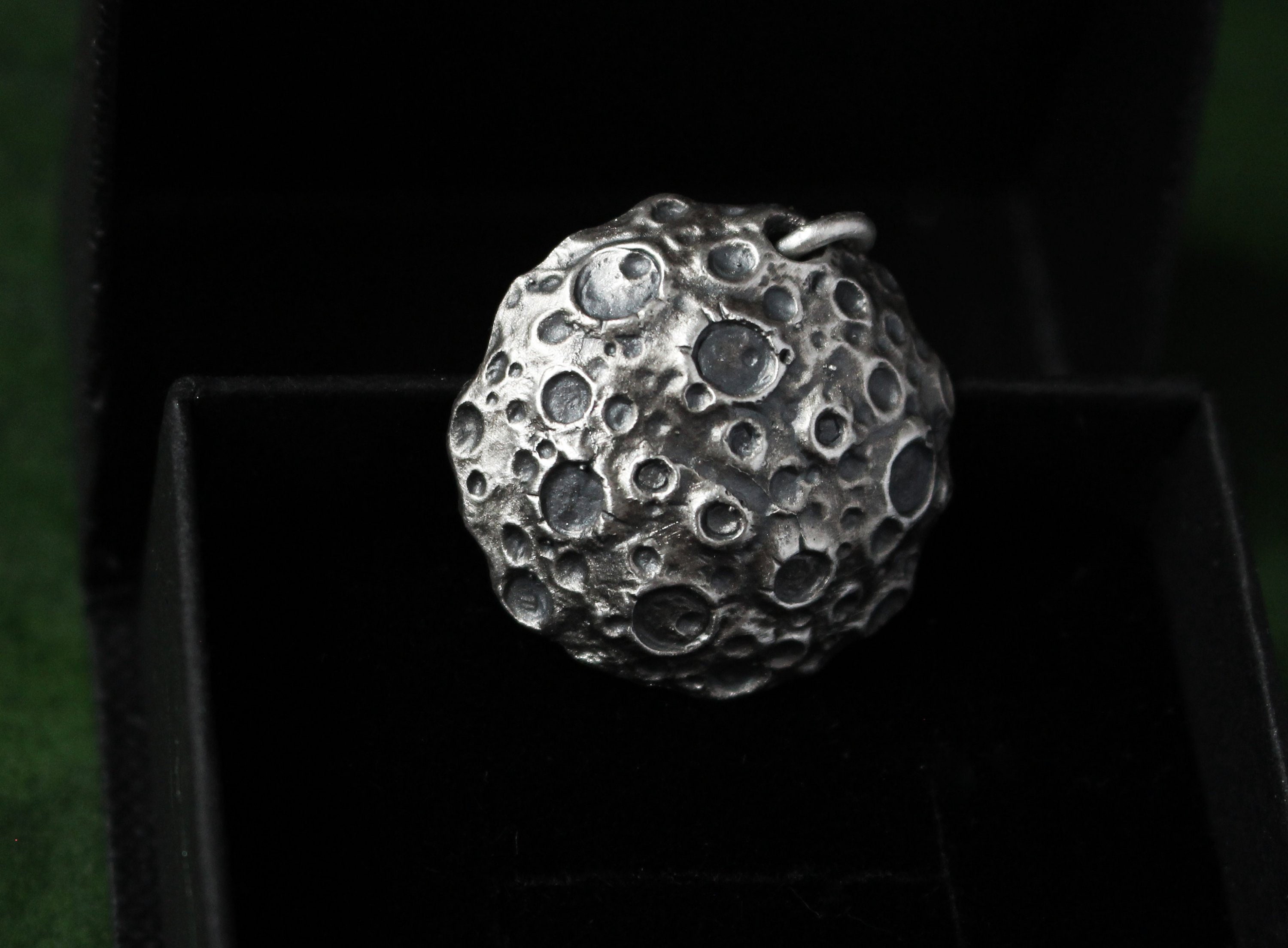 Moon Asteroid Charm, Silver