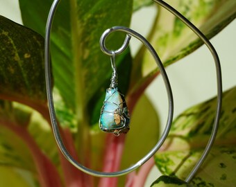 Pflanzenstecker Chinesisches Tierkreiszeichen Schlange Geburtsstein Opal mit Perlmutt & Aventurin Personalisiert Geburtstag