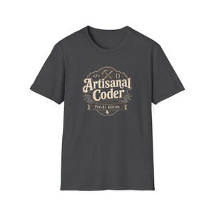 Artisanal Coder T-Shirt | Software Developer, Programmer, Tech Humor Tee