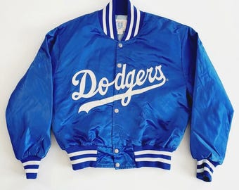 Los Angeles Dodgers Varsity Bomberjacke, Royal Blauer Streetwear Mantel