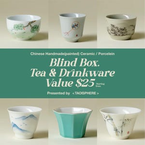 Blind Box - Handmade Porcelain Teaware, Affordable Hand-Painted Chinese Small Tea Cups, Gaiwans, Teapots and Jars for Everyday Tea Discovery
