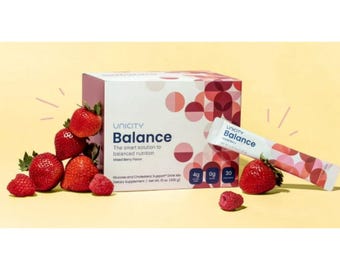 Unicity Balance Sabor Frutos Rojos - Paquete de 30 sobres