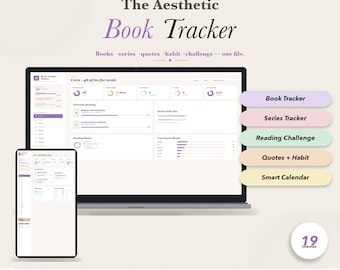 Book Tracker Reading Spreadsheet Digital Reading Log TBR Journal Template Book Library List Reading Tracker Review Planner No Google Sheets