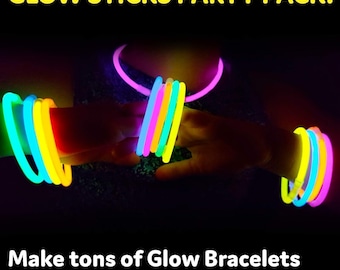 Glow Sticks Party Pack | Neon Bracelets, Necklaces, Party Favors