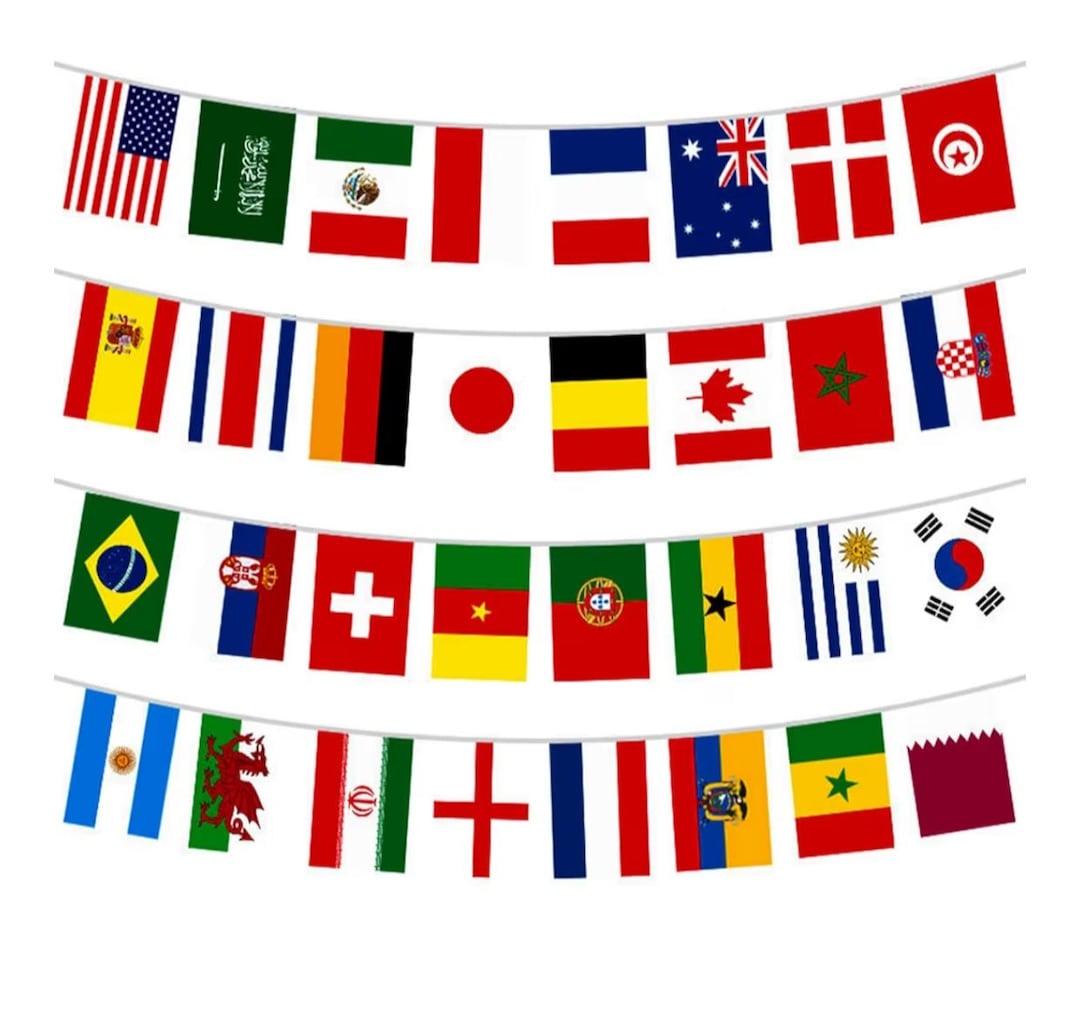 World Cup Bunting Banner 32 Country Flags International Football world-cup-bunting-banner-32-country-flags-international-football