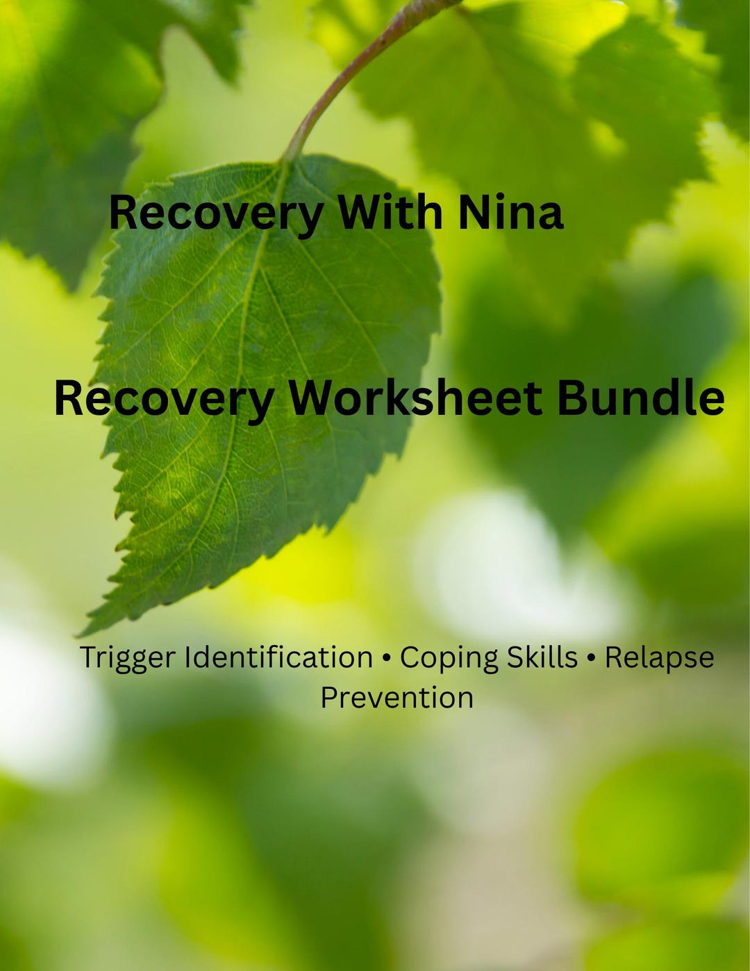 Recovery Target Worksheet Recovery Worksheet Bundle Printable PDF | Coping Skills, Trigger ...