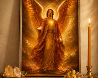 Archangel Uriel - Printable Spiritual Wall Art