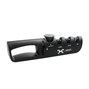 HENOR Precision 4 in 1 Knife Sharpener Adjustable Manual Kitchen Knife & Scissors Sharpener with Diamond Tungsten Ceramic Emery Stages