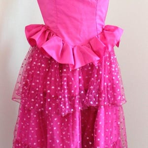 Hot Pink 80s Vintage Dress - Etsy Hot Pink 80s Vintage Dress - Etsy