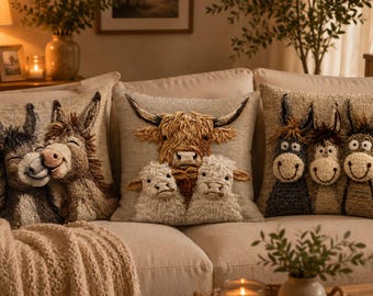 Süßer Esel-Plüsch-Kissenbezug, lustiger Esel-Kissenbezug, Kawaii-Sofa-Wurfkissen, Wohnzimmer-Hauptdekor, Kissenbezug-Wohnzimmer-dekoratives