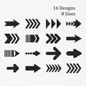 Arrow Embroidery Designs Bundle, Arrow Machine Embroidery, Direction Arrow Designs, Chevron Embroidery Files, Direction embroidery
