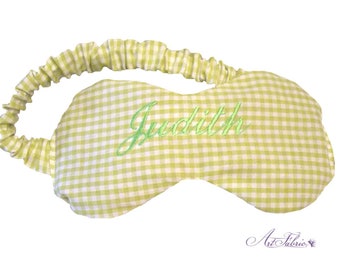 Personalized Organic - Fragrance - Sleep Mask Embroidered