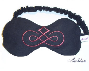 Noble Sleeping mask Tribal pure cotton embroidered with organic filling and fragrance