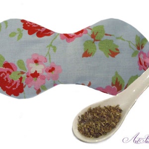 Eye Pillow Rosali Vichy Rapeseed Amaranth Lavender Eye Consolation image 1